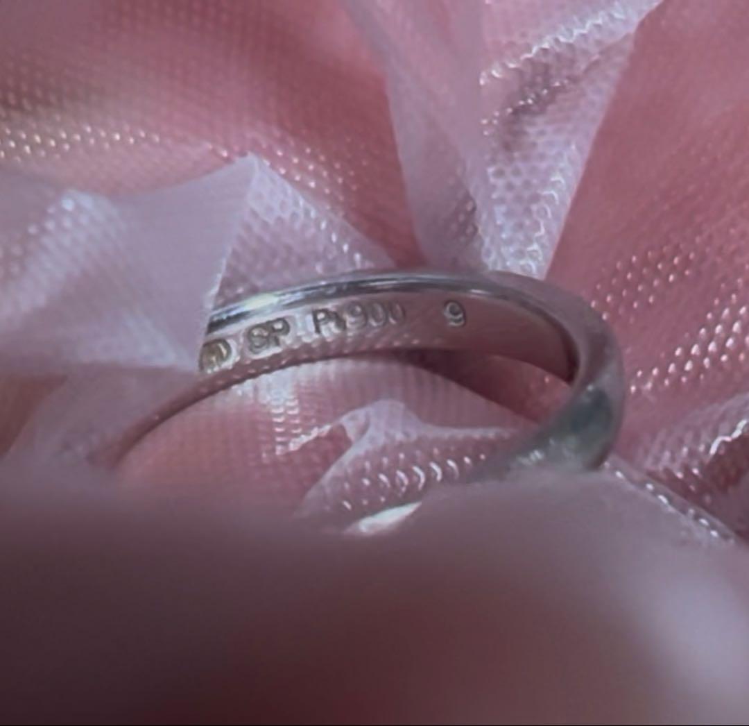 Pt900 プラチナ リング 19号 9号 セット 9.4g
