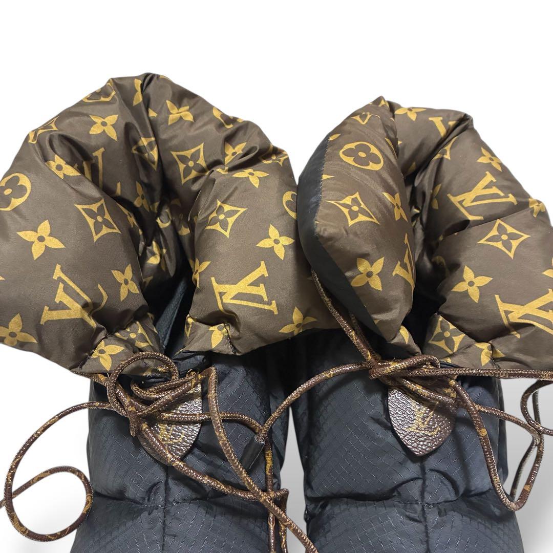 極美品 ルイヴィトン ピローライン アンクルブーツ モノグラム 36 23cm