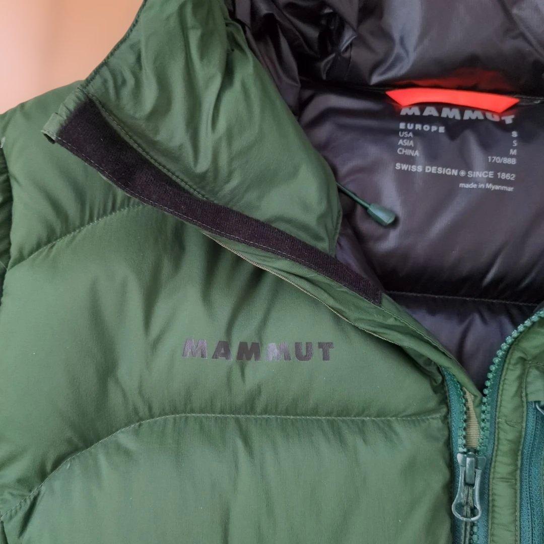 MAMMUT ダウンジャケット フード付き S/M ダークグリーン未使用 - メルカリ