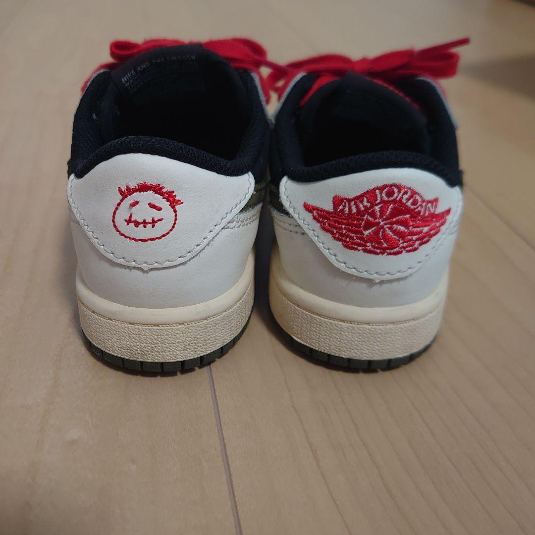 トラヴィススコット エアジョーダン1ミディアム オリーブ PS 17.5cm