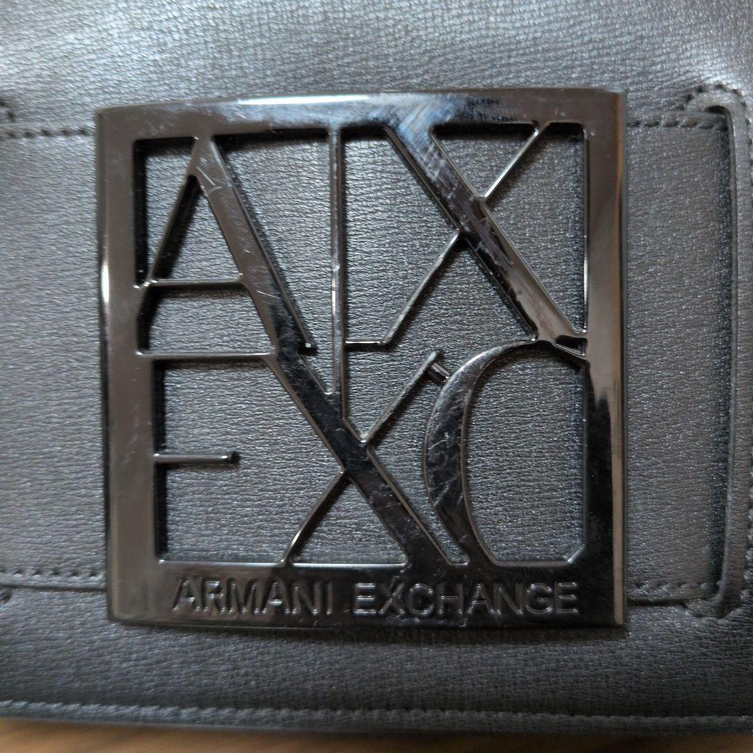 ARMANI EXCHANGE スクエアロゴバックルショルダーバック 極美品 - メルカリ
