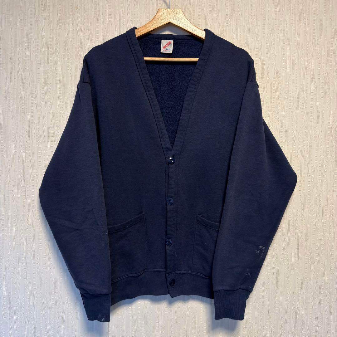 Jerzees ジャージーズ スウェットカーディガン ネイビー USA製 90s