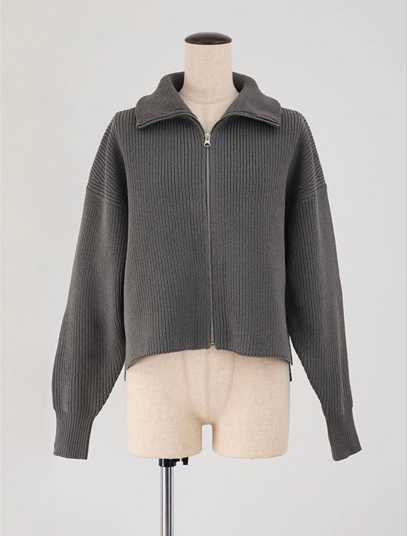 FORME ジップニットカーディガン ネイビー - メルカリ