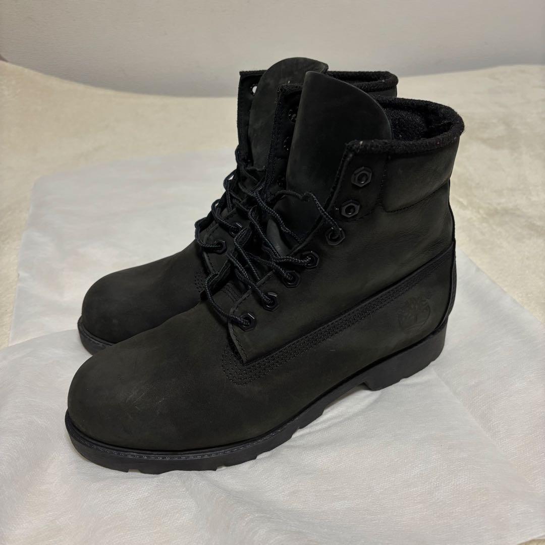 ティンバーランド 10042 6インチブーツ 黒 ブラック ヌバック 7.5M