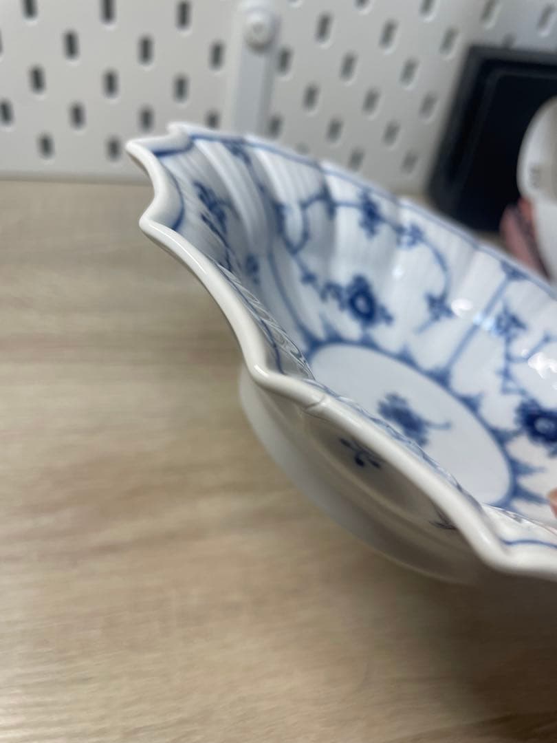 ロイヤルコペンハーゲン シェルディッシュ ブルーフルーテッド 難あり