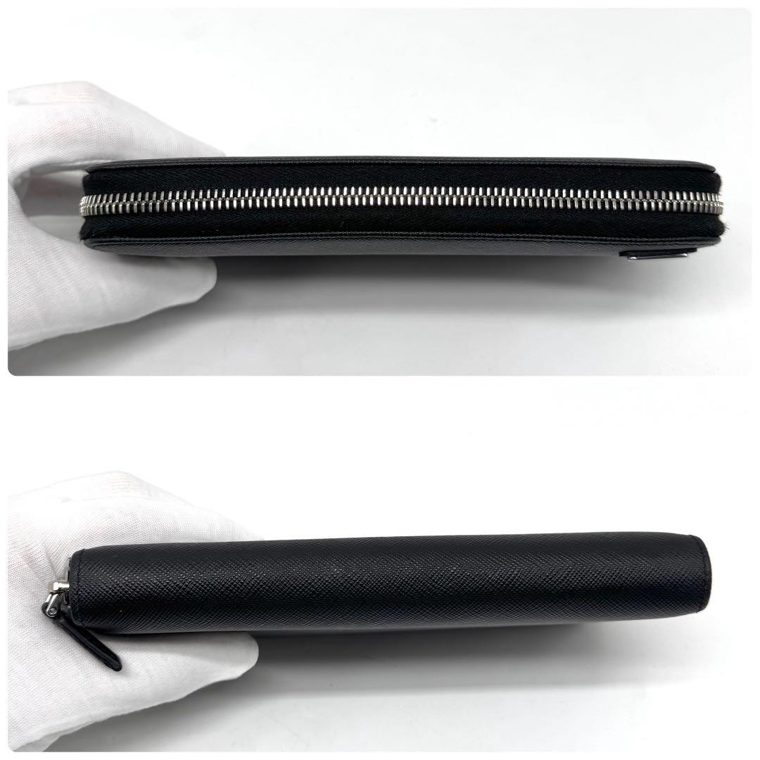 現行・新品同様✨】RFID掲載 プラダ 長財布 サフィアーノレザー 三角