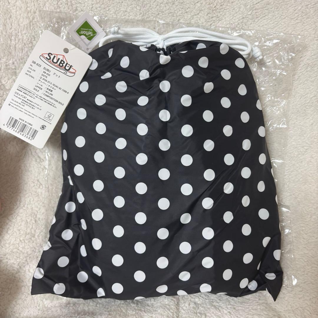 （新品未使用）SUBU サンダル ドット 【サイズ26～27.5cm】