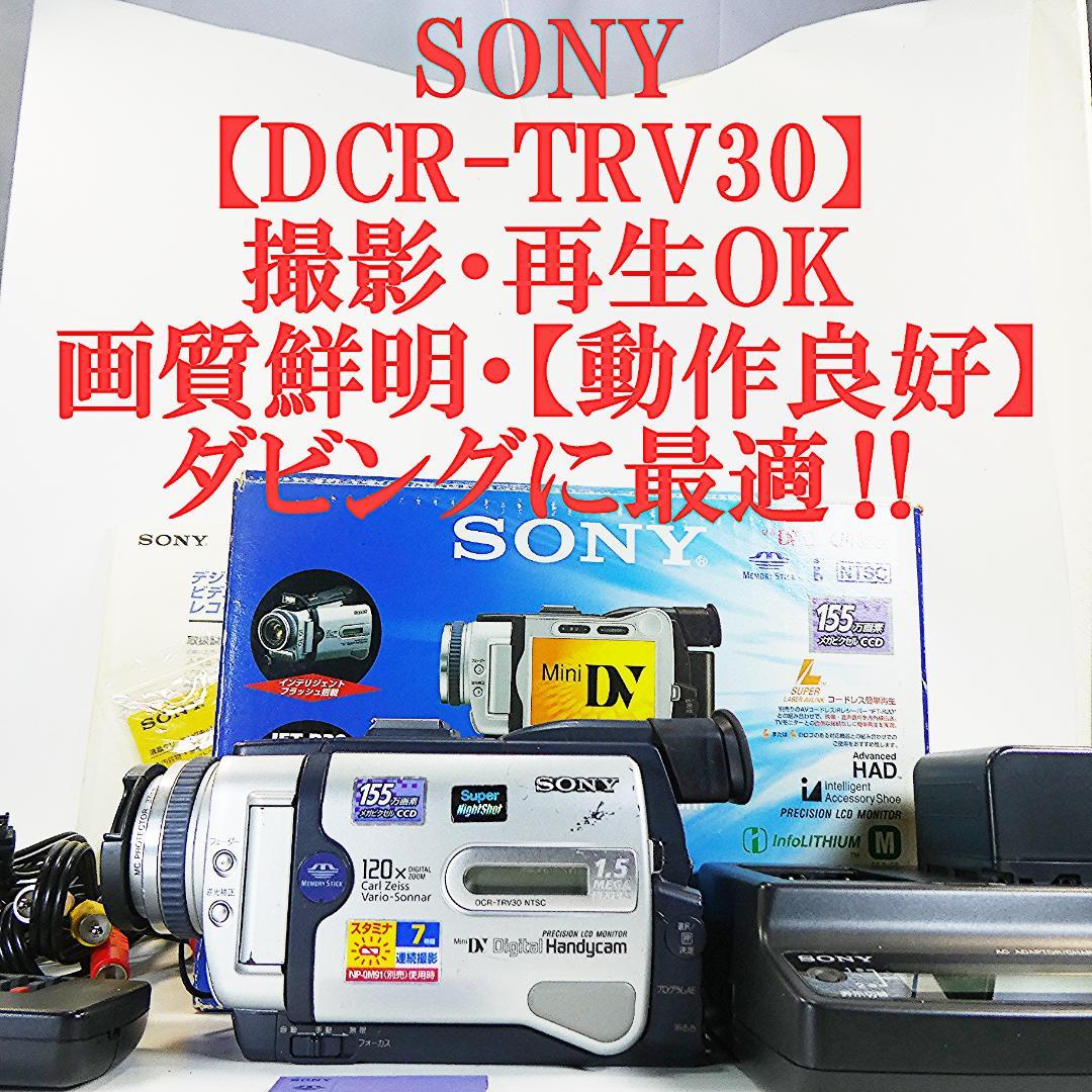 ソニーDCR-TRV30 【動作良好】MiniDV ビデオカメラ ダビングに最適