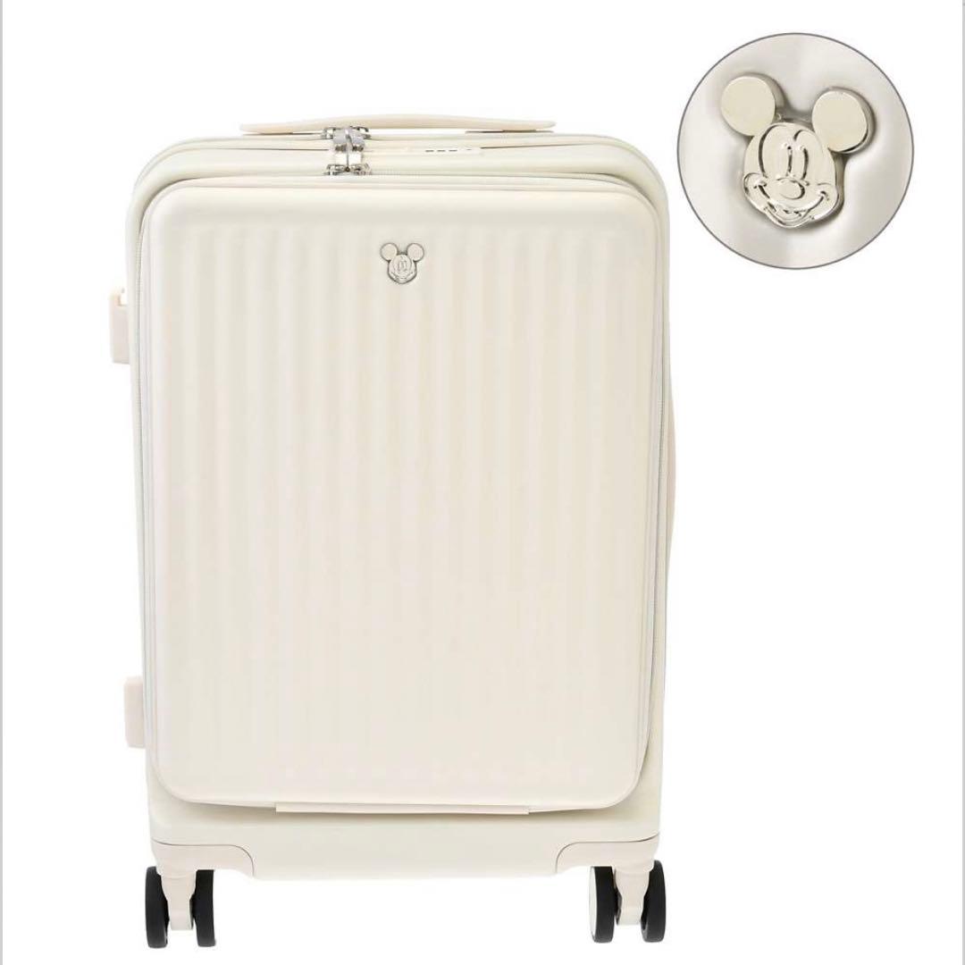 ディズニーストア　ミッキー　スーツケース　アイボリー ディズニーストア ミッキー スーツケース アイボリー - メルカリ