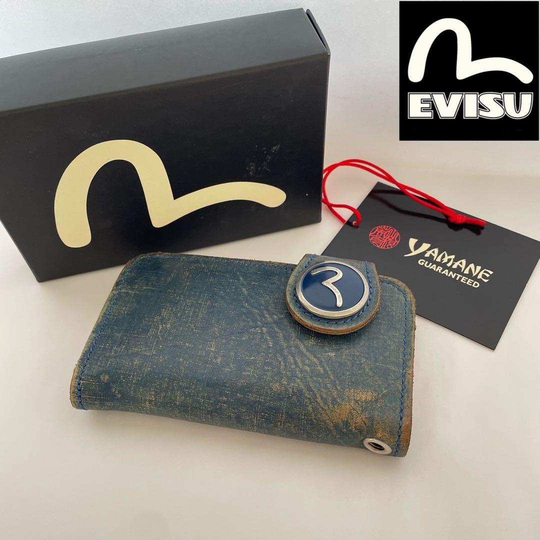 希少】EVISU エヴィス ど根性ウォレット ミニ財布 インディゴ - メルカリ