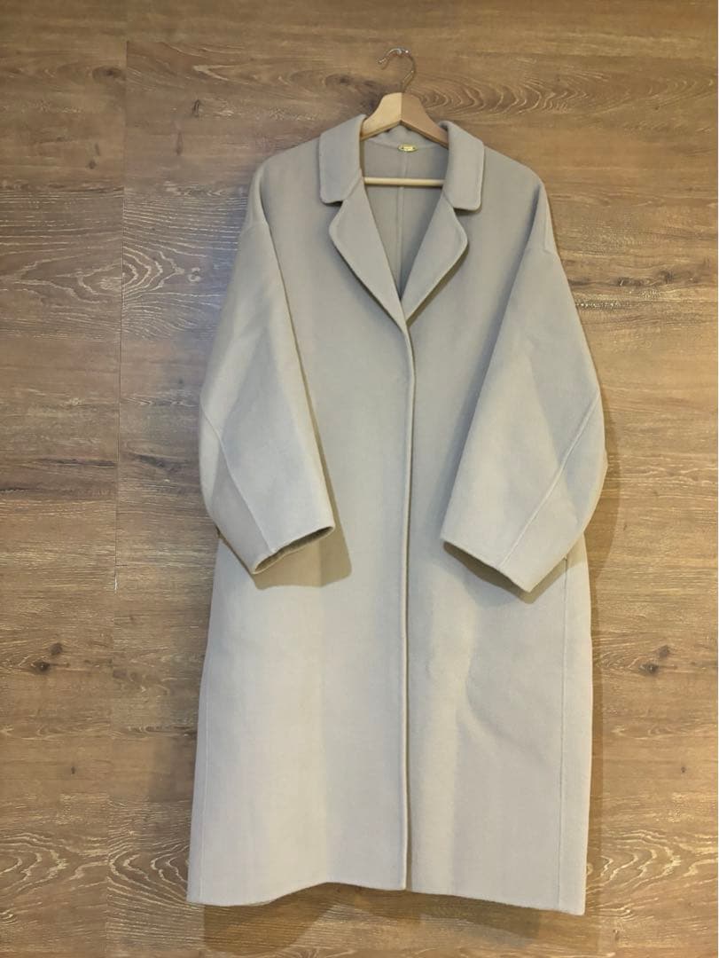 Deuxieme Classe ウールアンゴラリバーコート ベージュ 2023 - メルカリ