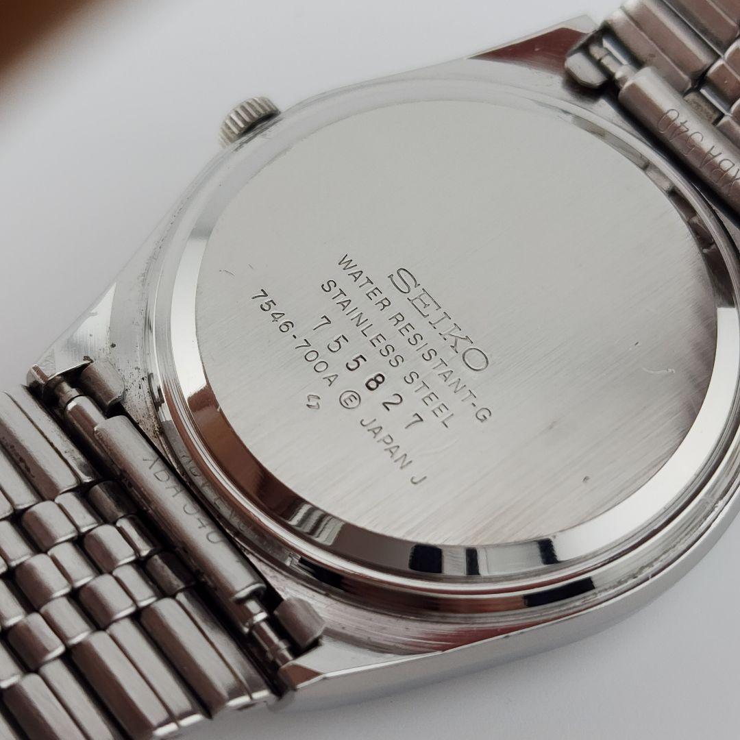 電池交換済セイコー タイプ2 7546-700A 稼働品 メンテナンス済 希少