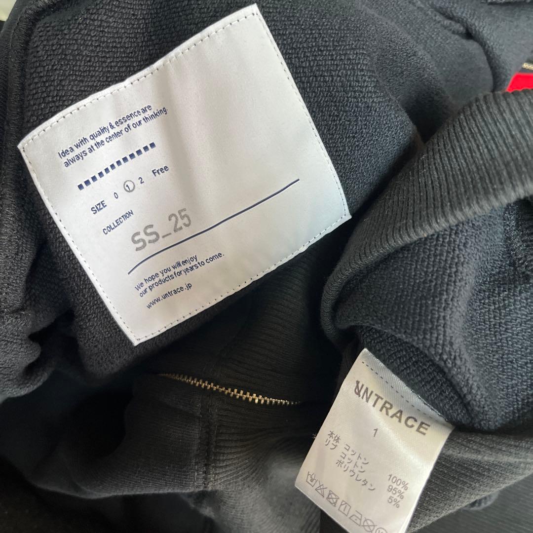 新品 UNTRACE 25ss 伊勢丹POPUP 限定ジップパーカー 黒1 - メルカリ