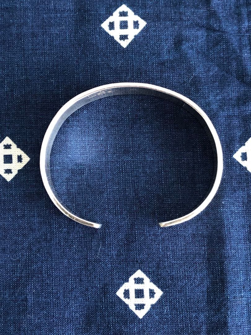 ジェイソンタカラ オーバーレイ バングル メイズ 14K×シルバー サン