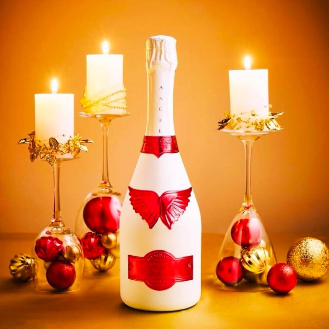 エンジェル シャンパン レッド 赤 レザー 2024年 クリスマス ホリデー