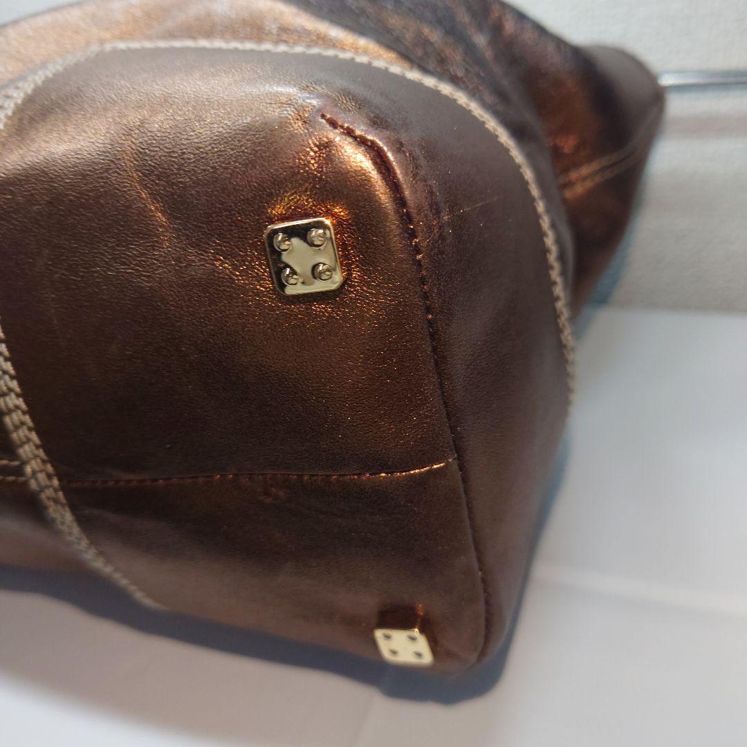 LOEWE ブロンズ 刺繍ロゴ ショッパー トートバッグ 南京錠 - メルカリ