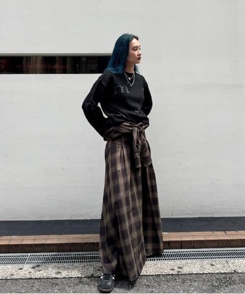 3WAY OMBRE CHECK FLARE DRESS ameri - メルカリ