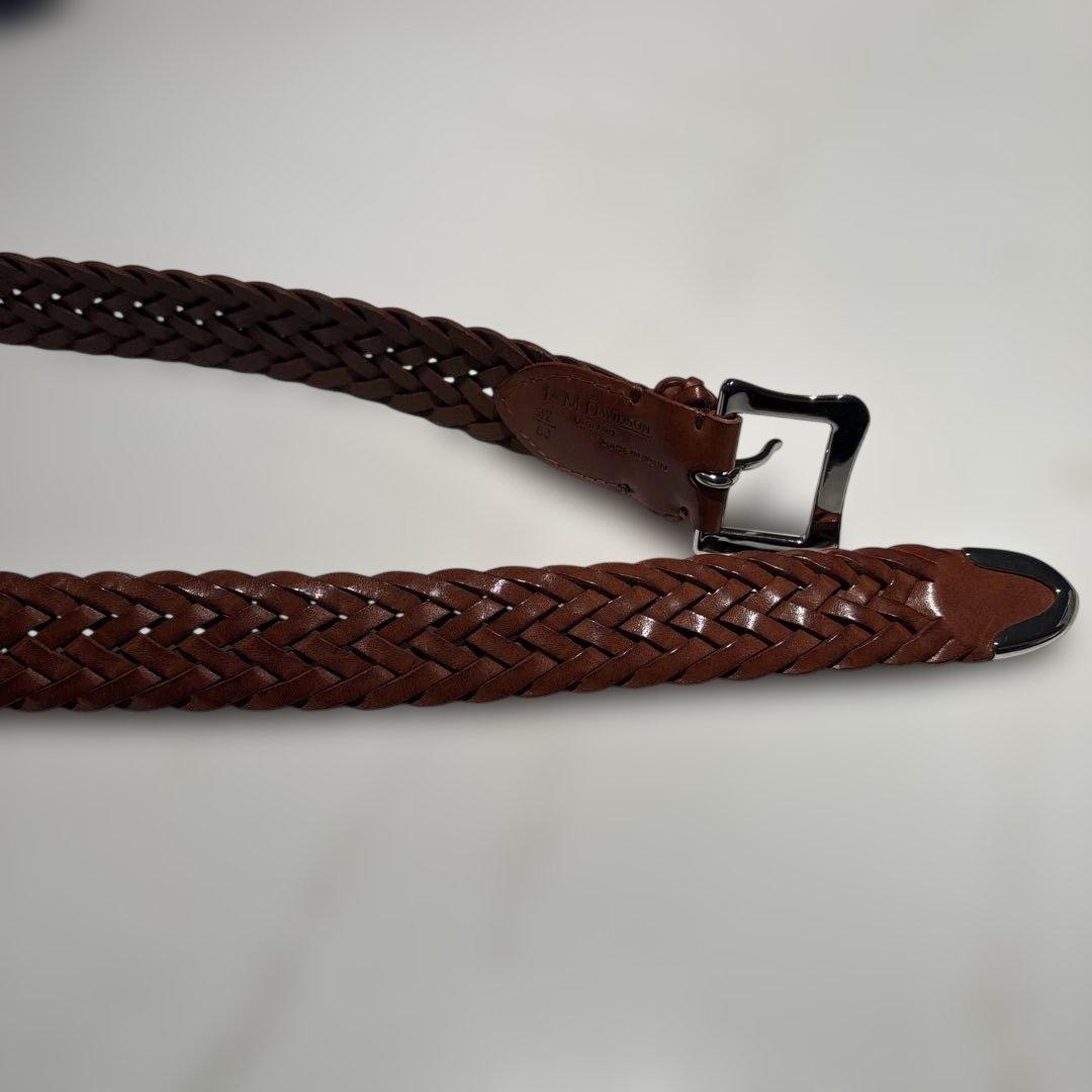 J&M Davidson／メッシュベルト／タンブラウン／32/80 - メルカリ