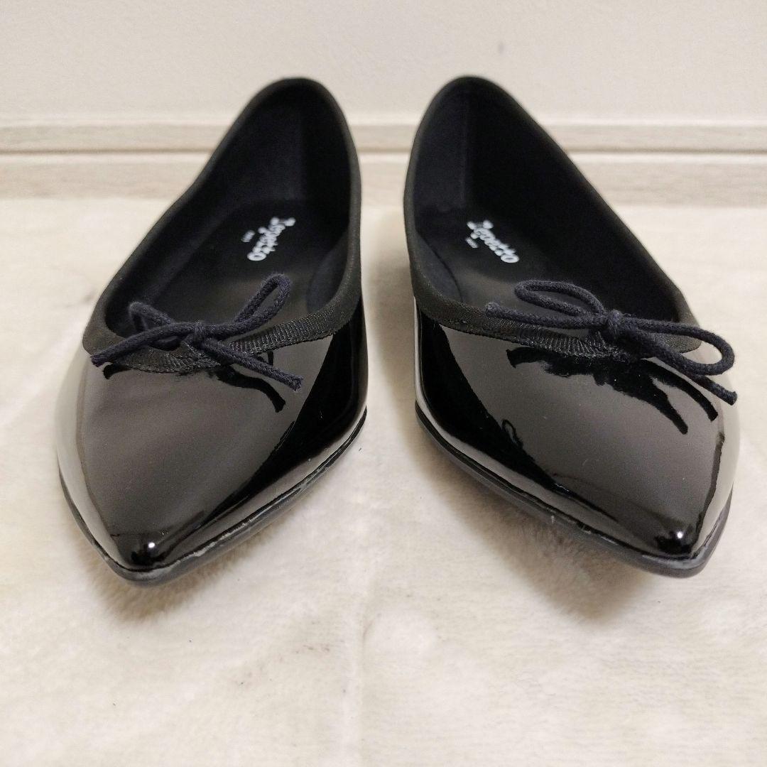 【美品】レペット JUNON バレエシューズ 24.5cm 黒
