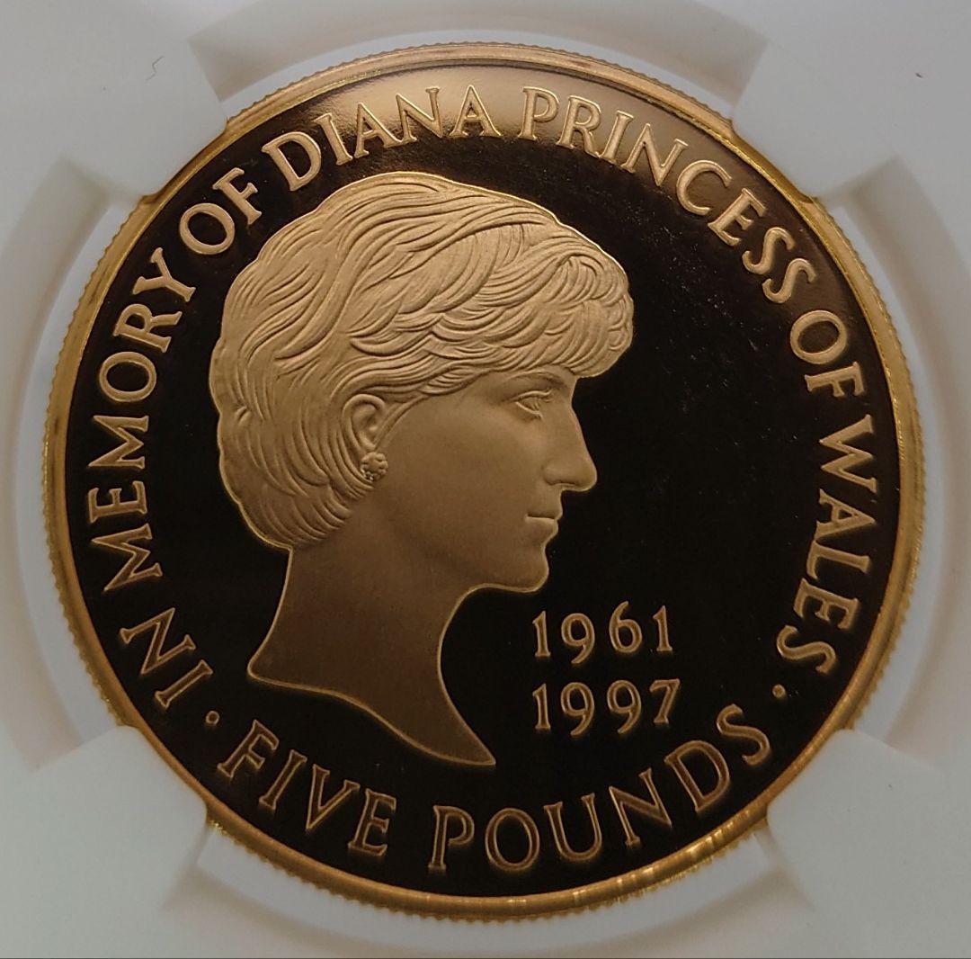 1999 ダイアナ 妃追悼記念 5ポンド金貨 NGC PF69UC - メルカリ