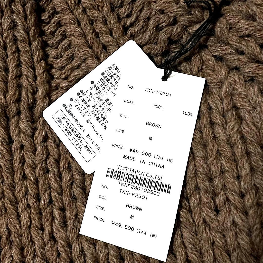 TMT 定価49500円 M タートルネック ニット セーター ウール100