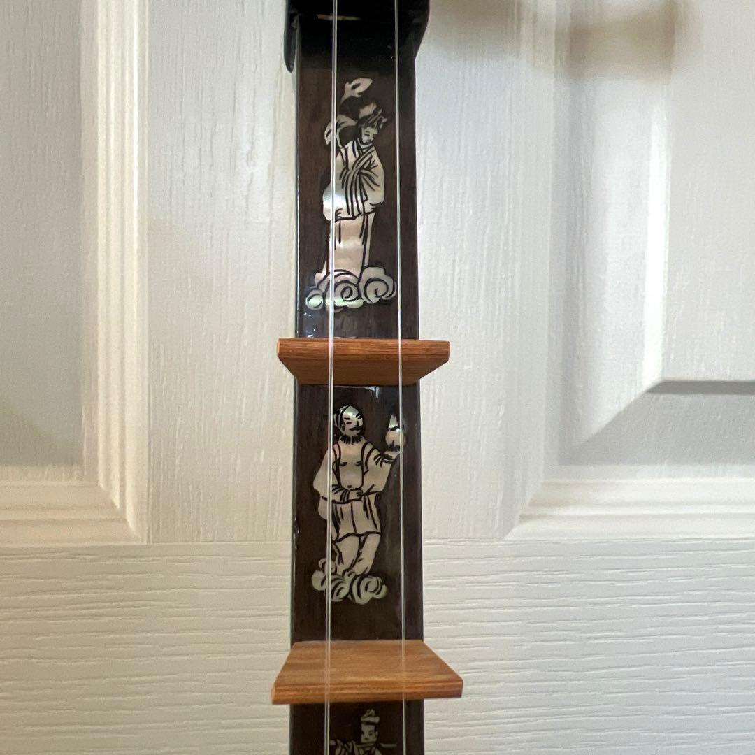 ダン・セン ベトナム2弦琴 民族楽器 弦楽器 馬頭琴 螺鈿 工芸品 希少