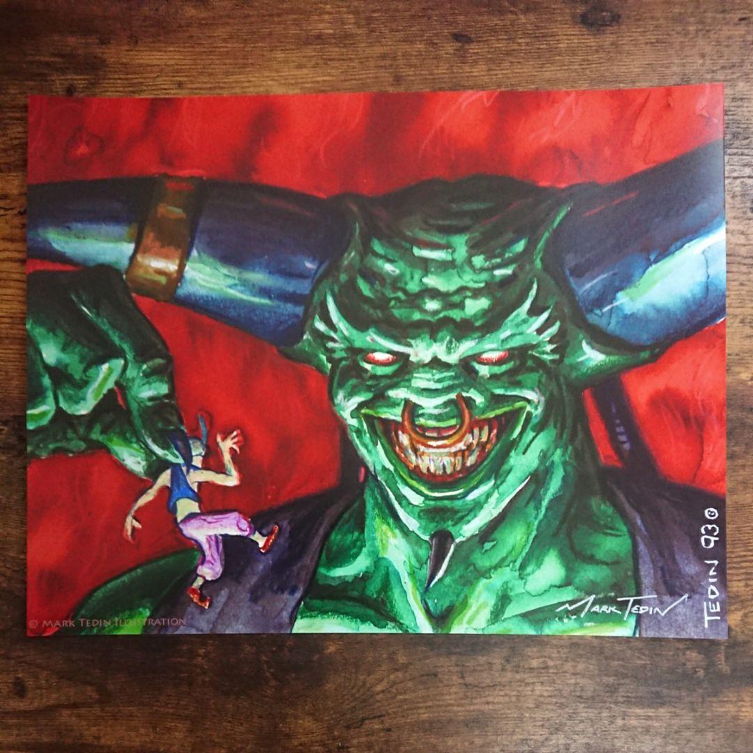 Juzam Djinn》Mark Tedinサイン入りアートプリント/複製原画 - メルカリ