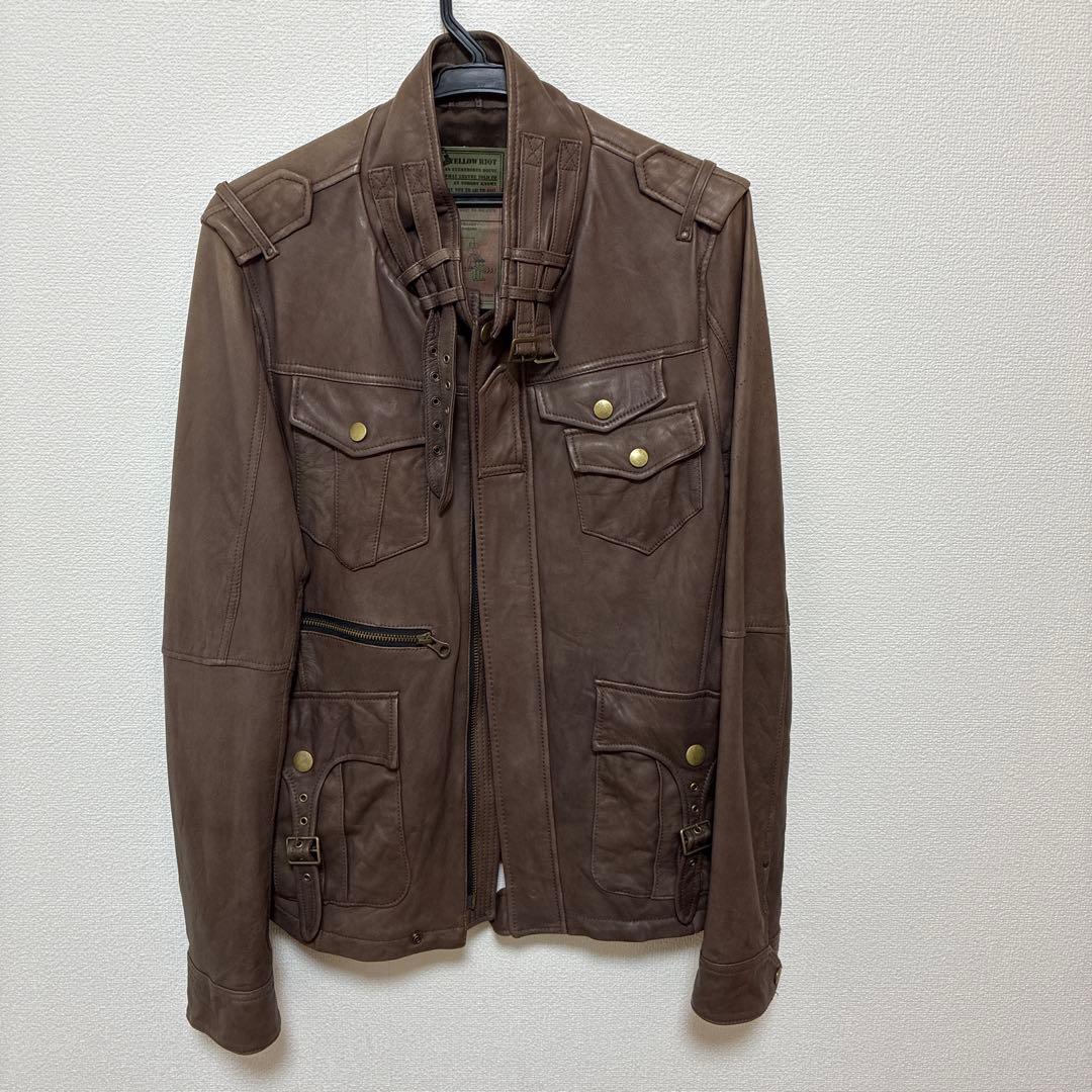 【⭐︎】PPFM 羊革　ラムレザーライダースジャケット　Lサイズ フリーダムレザー 革ジャン メンズ ライダース ラムレザー 本革 レザー