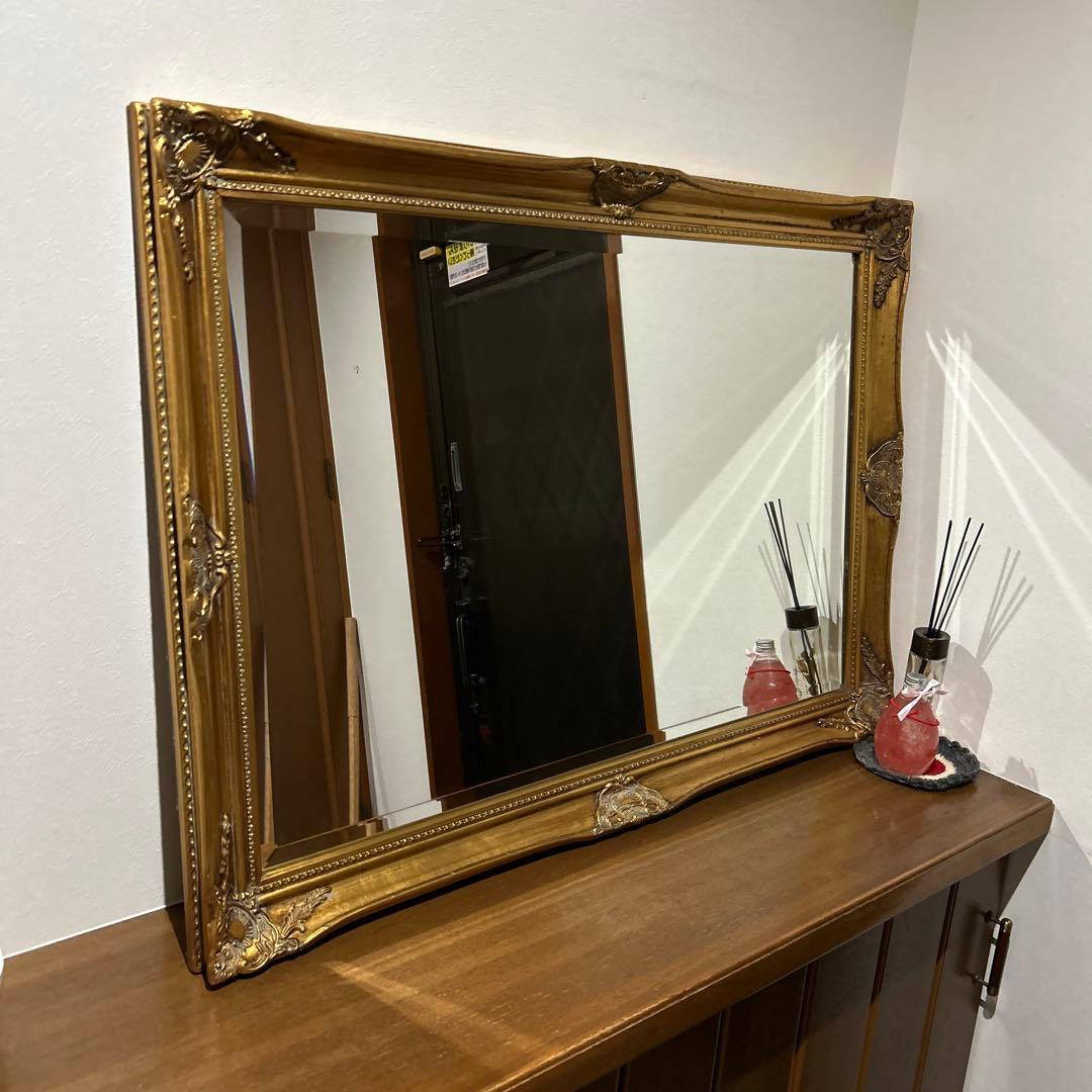 りんりん⭐︎イギリスアンティーク調鏡⭐︎ アンティークミラー・鏡【公式】Handleハンドル