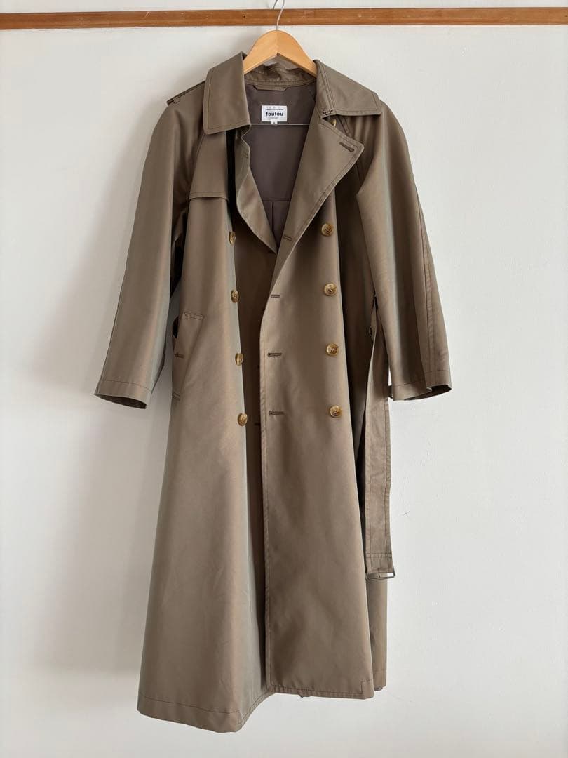 foufou 玉虫コート トレンチコート foufou 玉虫 トレンチコート - メルカリ
