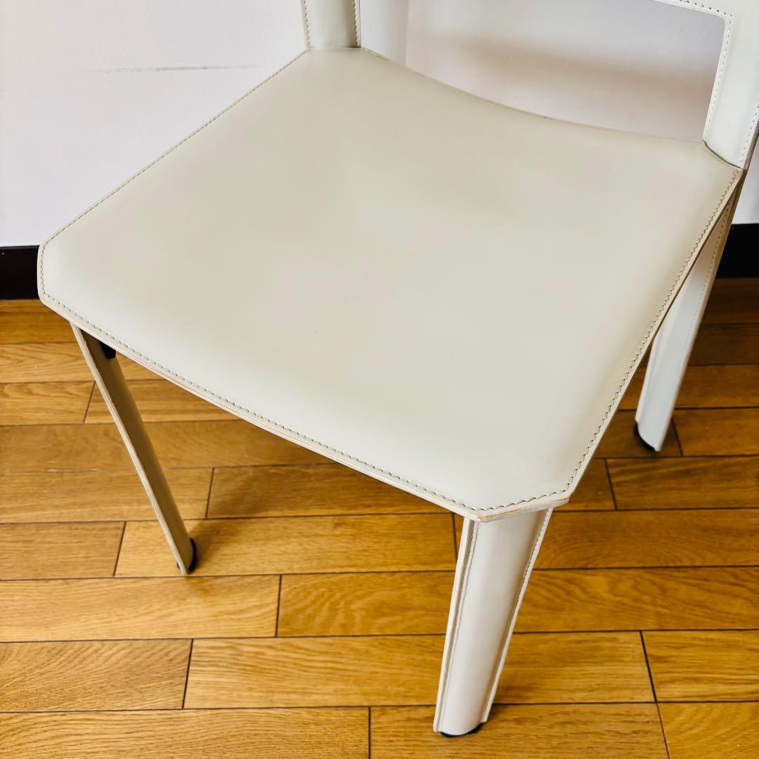 Fasem 革張りチェア ポストモダン レザー イタリア ビンテージ