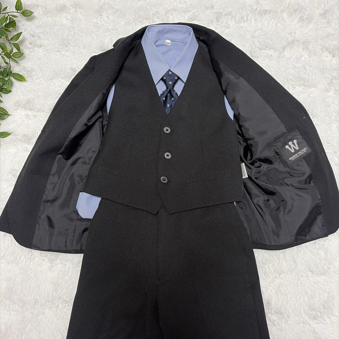 美品】ワンダーファクトリー キッズスーツ 6点セット 120 ブラック