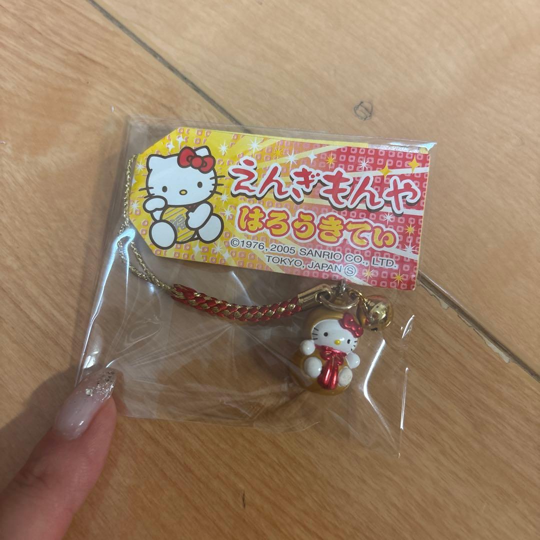 激レア 2005年 ひょうたんキティ 根付 ストラップ