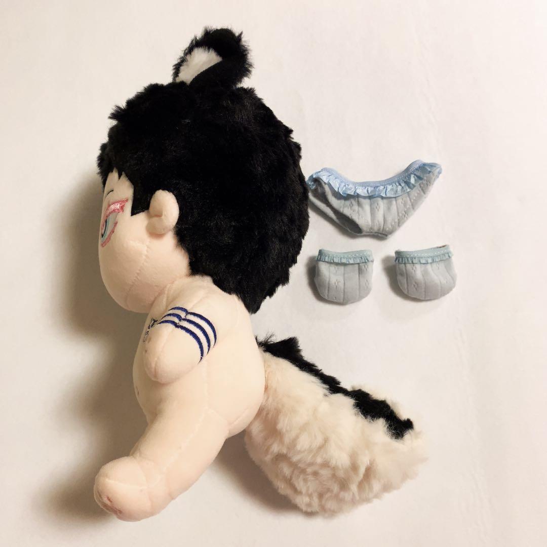 狛治 猗窩座 犬 ぬいぐるみ 20cm スケルトン入り - メルカリ