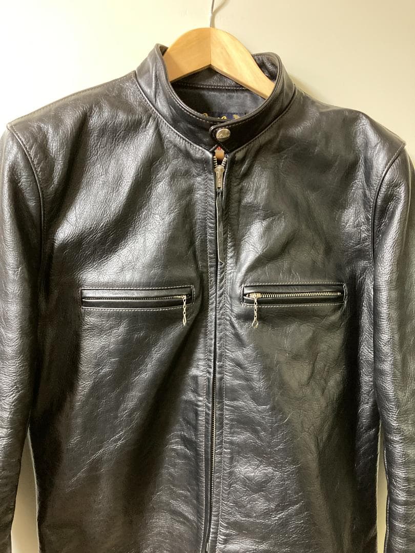 BUCO J-100 シングルライダースジャケット レザー ホースハイド38 M