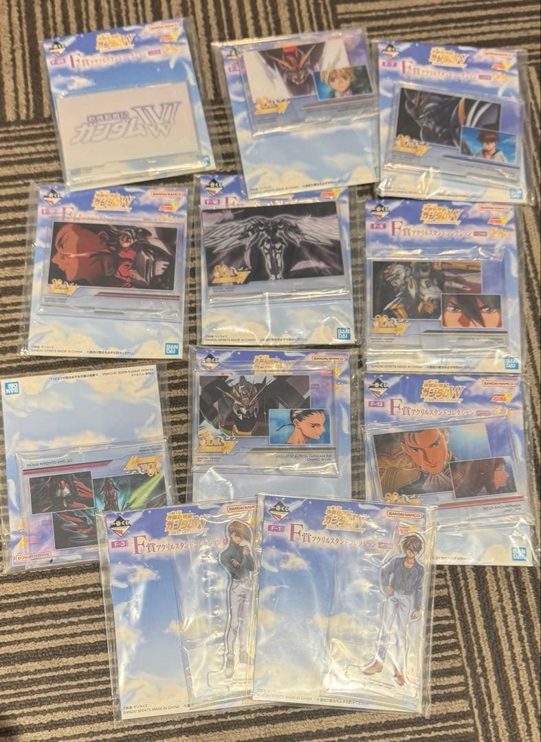 一番くじ ガンダムW F賞 アクスタ ヒイロ デュオ トロワ カトル張五飛11種