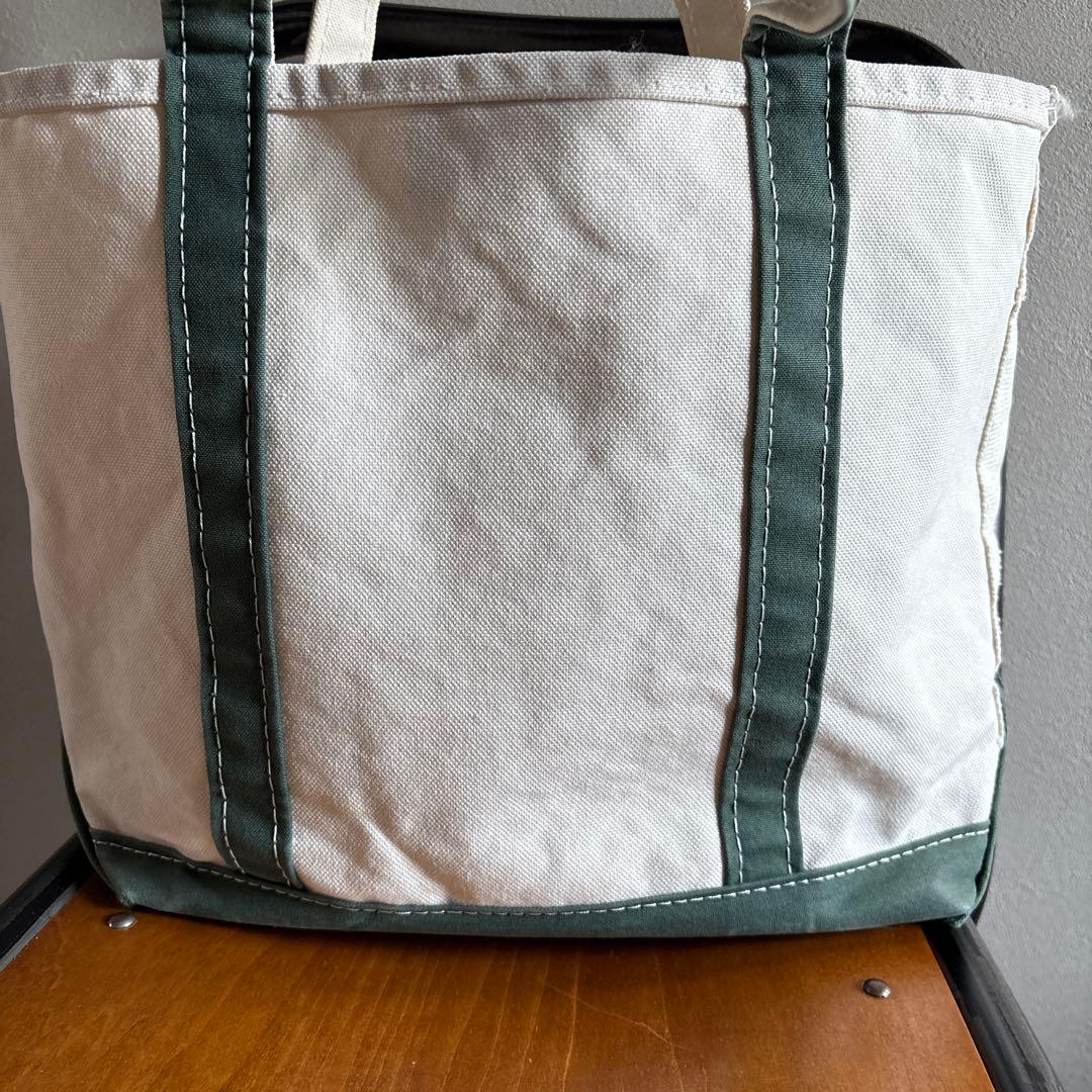 L.L.Bean ボートアンドトート トートバッグ　グリーン　ロゴ入り