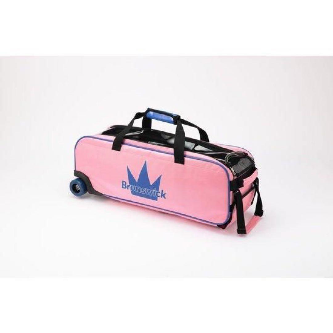 Brunswick ボウリング用バッグ ピンク BB120 DOUBLE TOUR ROLLER BAG | ボウリングのことならサンブリッジ