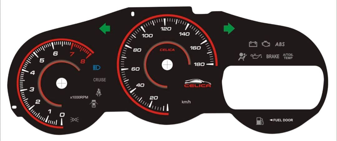 スピードメーター用インナーパネルトヨタセリカZZT230 ZZT231 トヨタ 純正 セリカ 《 ZZT230 》 スピードメーター P81400-23003649