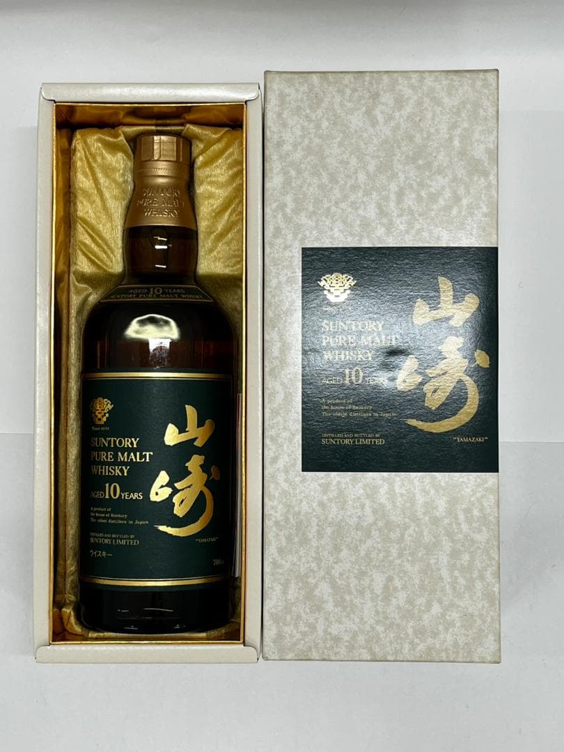 ☆未開栓 希少 山崎10年 グリーンラベル ピュアモルトウイスキー 700ml ウイスキー】サントリー 山崎 10年 ピュアモルト グリーンラベル 700ml