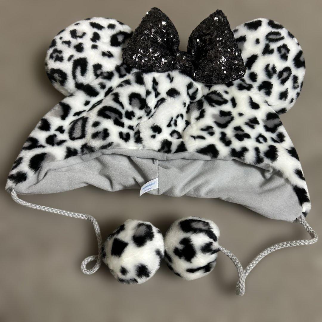 ディズニーランド ミニーマウス ヒョウ柄ファンキャップ - メルカリ