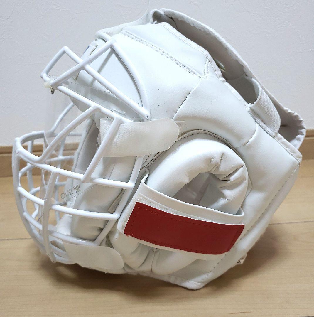 jkjo空手ヘッドガード ヘッドギア Mサイズ フェイスシールド付き