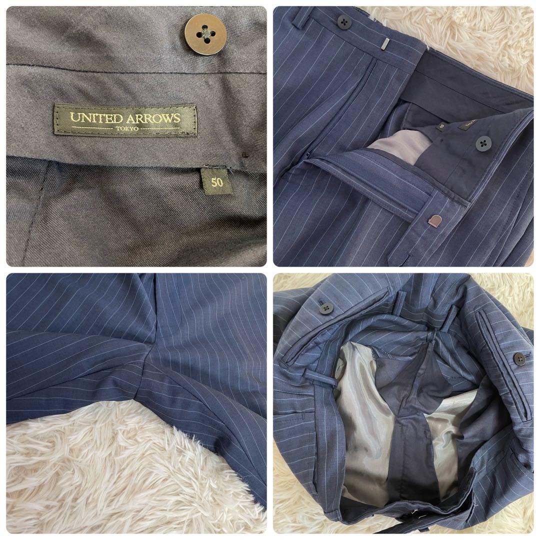 高級黒タグ/極美品】ユナイテッドアローズ スーツ シルク混