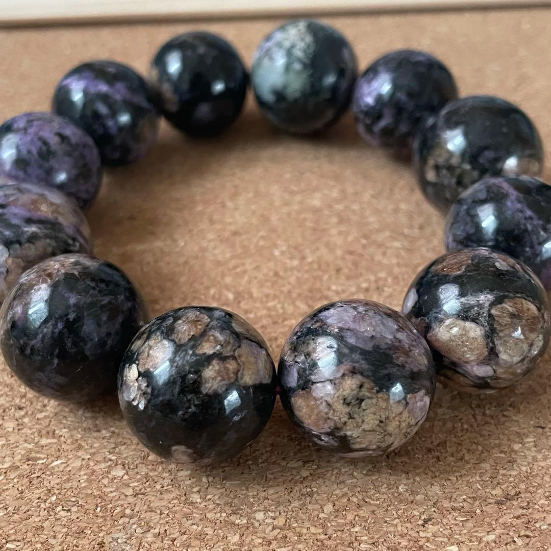 【まるちゃんマン】闇を越える守護 ブラックチャロアイト 約18〜19㎜