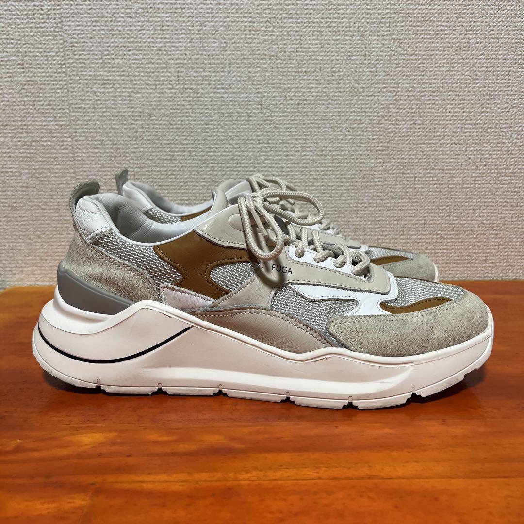 ❀美品 D.A.T.E. デイト フーガ スニーカー 24.5cm グレー