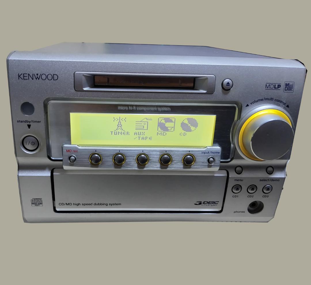 KENWOOD RD-SG5MD CD/MD CD3連奏チェンジャーコンポ - メルカリ