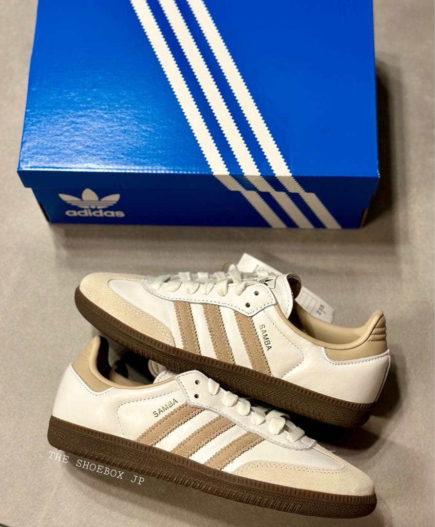 新品！アディダス サンバ OG SAMBA OG 限定色 ベージュ 24.5cm - メルカリ
