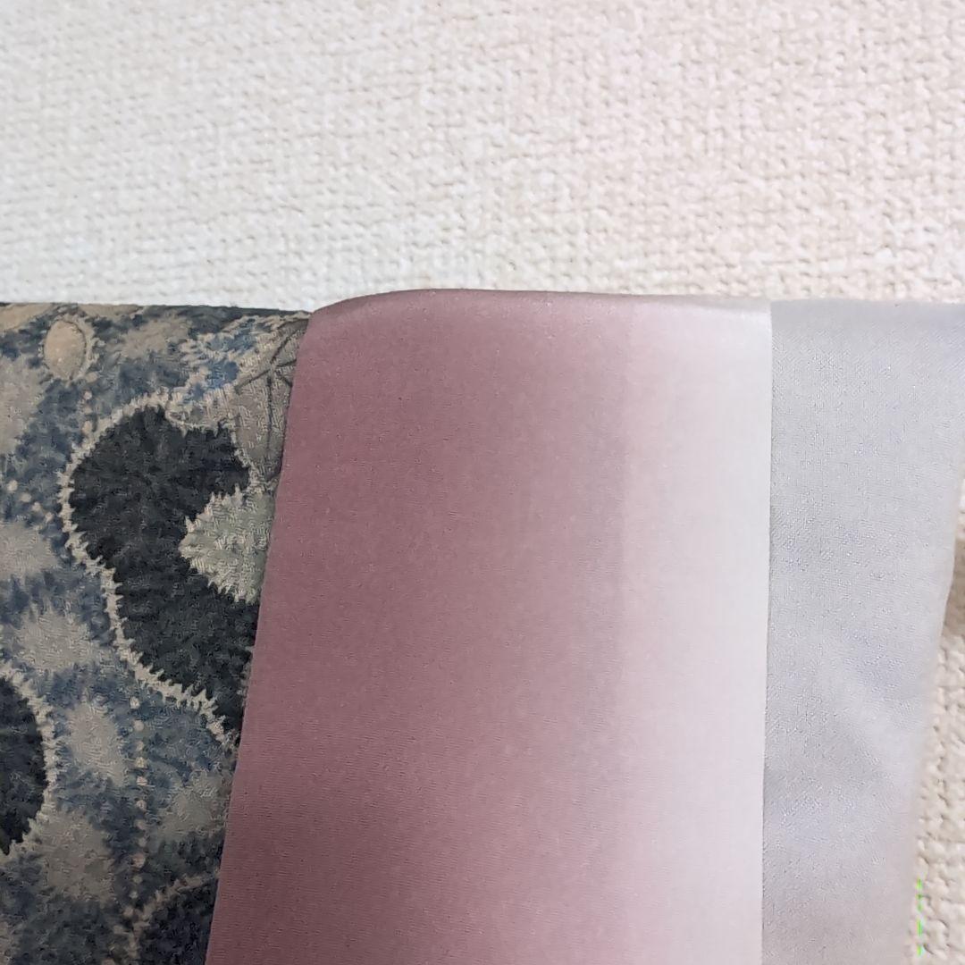 三花】美品 洗える着物 辻ヶ花 グレー 鼠 袷 リサイクル リユース