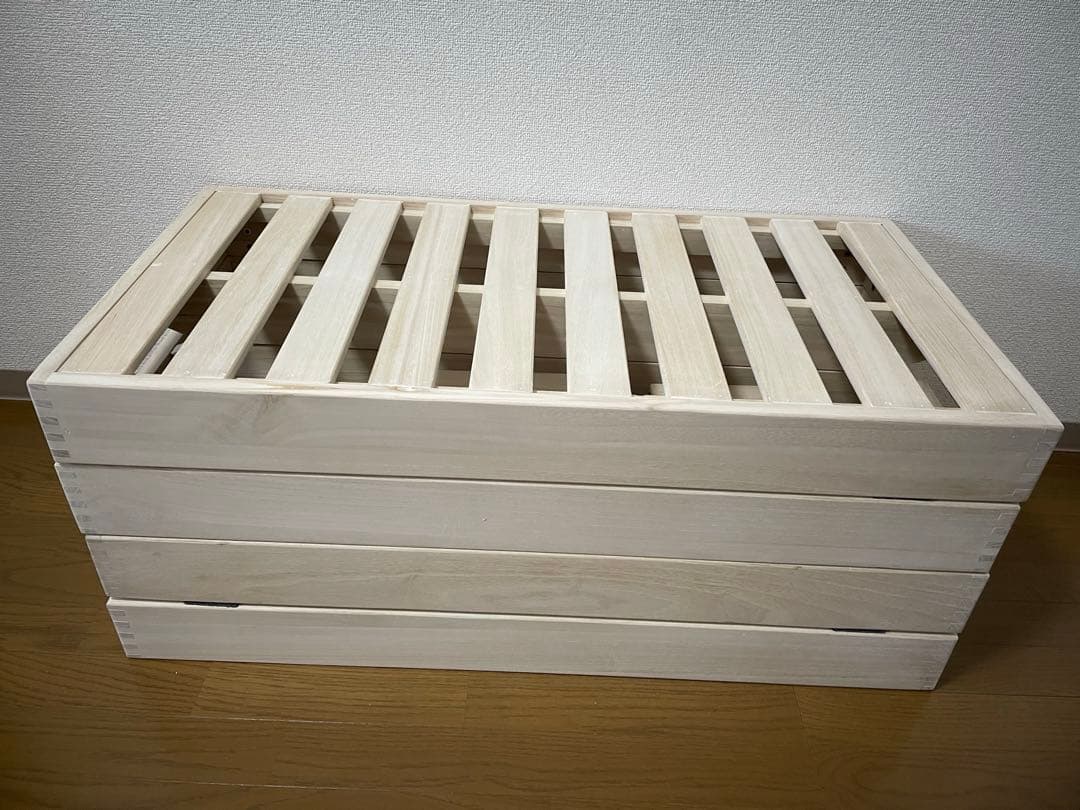 値下げ カインズ 分割式すのこベッド 桐 シングル - メルカリ