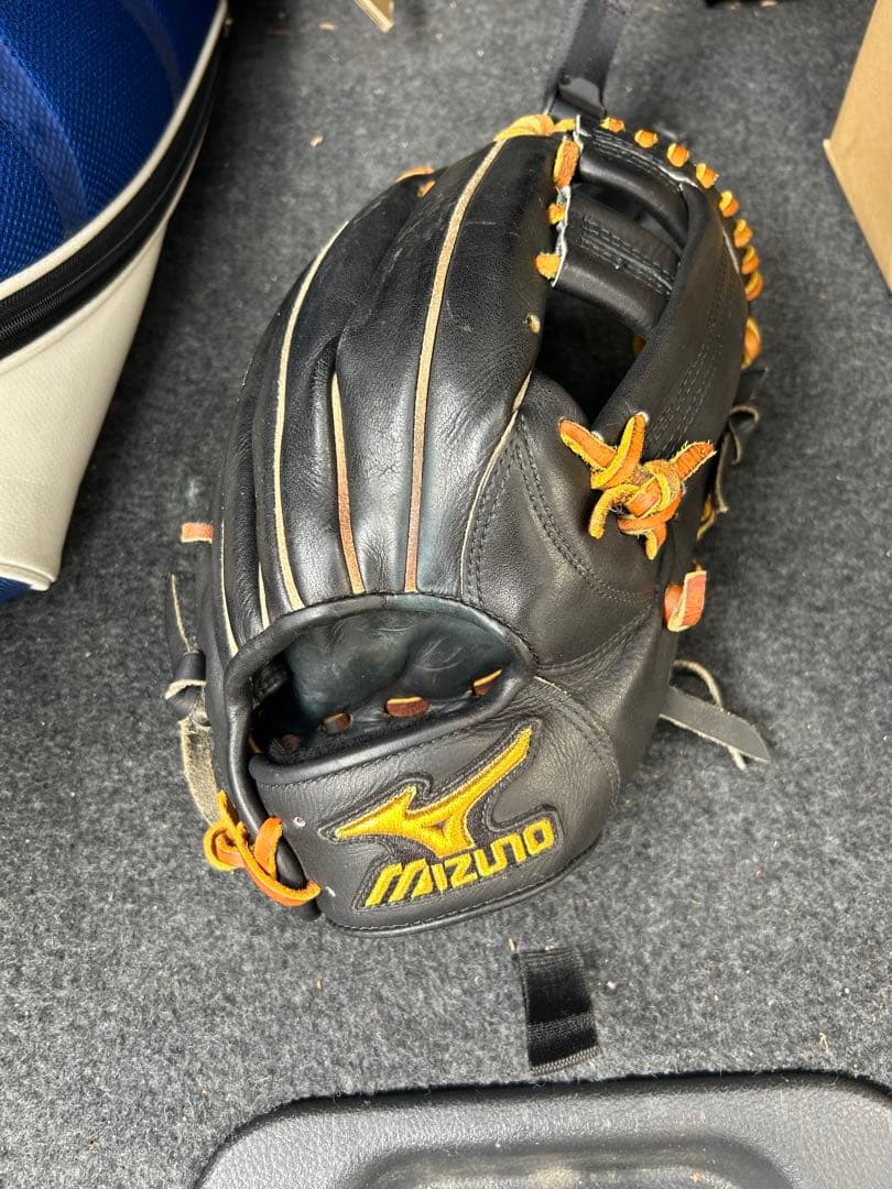 Mizuno Pro軟式野球グローブ 黒 Mizuno Pro ミズノプロ 軟式グローブ 内野手用 右投 ヤマスポ